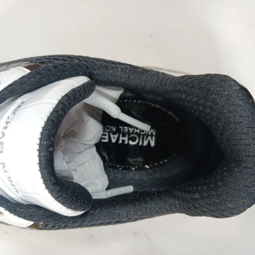 Michael‎ Kors Toni Trainer Circular Air Mesh XL Black White Sneakers 9.5M